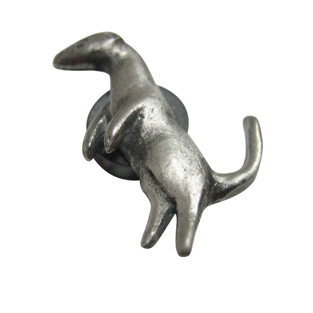 Silver Toned Textured Ferret Magnet